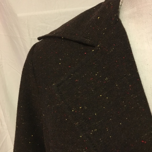 Sag Harbor Vintage New with Tag Brown Tweed Blazer - Picture 4 of 8